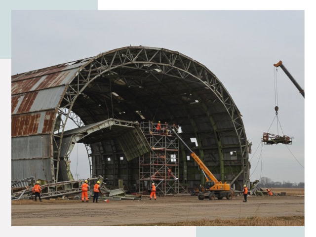 Демонтаж ангаров в Петропавловске-Камчатском